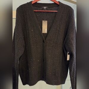Mexx Black Cable Knit Cardigan